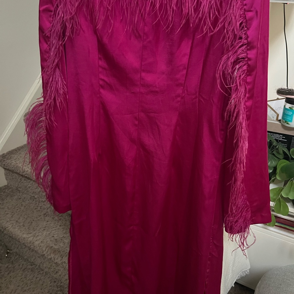 Hanifa Fuchsia Duster Jacket - Picture 4 of 6